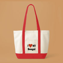 I Love My Bengal Cat Merchandise bags
