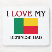 I Love My Beninese Dad Mouse Mat