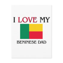 I Love My Beninese Dad Postcard