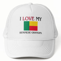 I Love My Beninese Grandpa Trucker Hat