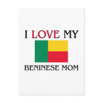 I Love My Beninese Mom Post Cards
