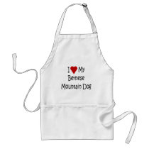 I Love My Bernese Mountain Dog Lover Gifts Apron