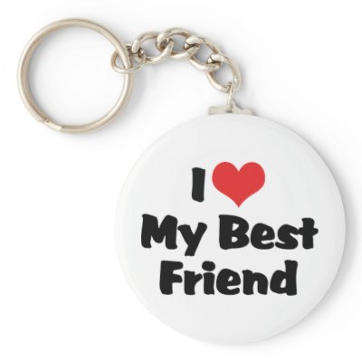 best friends keychain