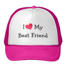 I Love My Best Friend Mesh Hat