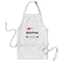 I Love My Bich-Poos (Multiple Dogs) aprons by dogadoodle I Love My Bich-Poos (Multiple Dogs) aprons