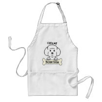 I Love My Bichon Frise aprons