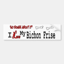 I Love My Bichon Frise Bumper Stickers