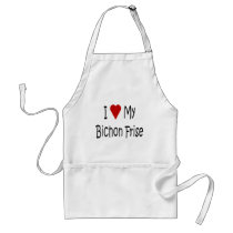 I Love My Bichon Frise Dog Lover Gifts Aprons