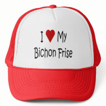 I Love My Bichon Frise Dog Lover Gifts Hat