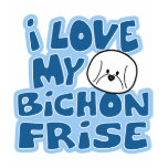I Love My Bichon Frise Girl's Ringer T-Shirt