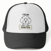 I Love My Bichon Frise Trucker Hats