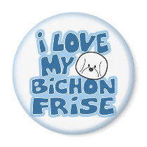 I Love My Bichon Frise Magnet