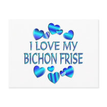 I Love My Bichon Frise postcards