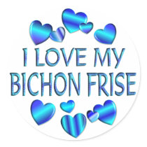 I Love My Bichon Frise stickers by TLArnold4 I Love My Bichon Frise stickers
