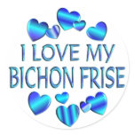 I Love My Bichon Frise stickers