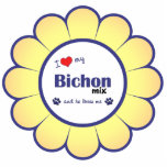 I Love My Bichon Mix (Male Dog) Photo Sculptures