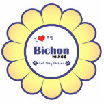 I Love My Bichon Mixes (Multiple Dogs) Ornament