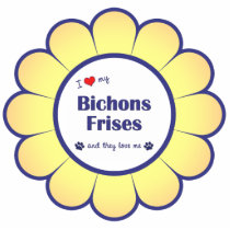 I Love My Bichons Frises (Multi Dogs) Ornament photo sculptures
