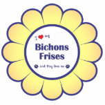 I Love My Bichons Frises (Multiple Dogs) Photo Sculptures