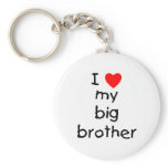 I Love My Big Brother Keychain