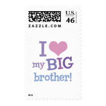 I Love My Big Brother Postage Stamps