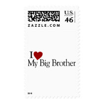 I Love My Big Brother Postage Stamps