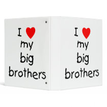 I Love My Big Brothers Binder
