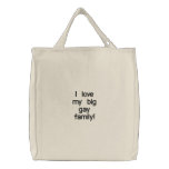 i love my big gay family canvas bag