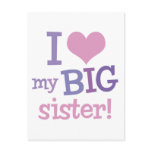 I Love My Big Sister postcards