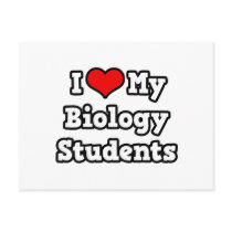 I Love My Biology Students Postcard