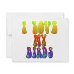 I Love My Birds Invitation