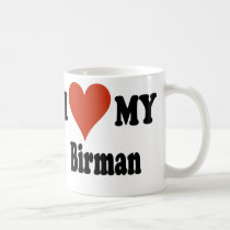 I Love My Birman Cat Merchandise mugs