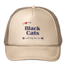 I Love My Black Cats (Multiple Cats) Trucker Hat