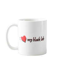 I Love my Black Labrador mugs