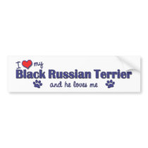 I Love My Black Russian Terrier (Male Dog) bumper stickers by thatsalottadogs I Love My Black Russian Terrier (Male Dog) bumper stickers