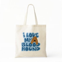 I Love My Bloodhound Bag