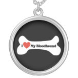 I Love My Bloodhound - Dog Bone Custom Jewelry