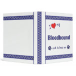 I Love My Bloodhound (Male Dog) Vinyl Binders