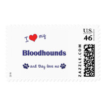 I Love My Bloodhounds (Multiple Dogs) postage by thatsalottadogs I Love My Bloodhounds (Multiple Dogs) postage