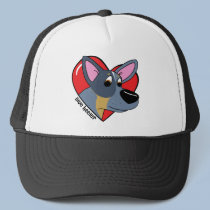 I Love my Blue Heeler Hat by MenagerieMayhem I Love my Blue Heeler Hat