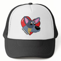 I Love my Blue Heeler Hat