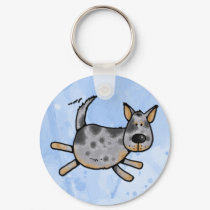 i love my blue heeler keychains