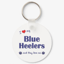 I Love My Blue Heelers (Multiple Dogs) keychains by thatsalottadogs I Love My Blue Heelers (Multiple Dogs) keychains