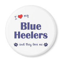 I Love My Blue Heelers (Multiple Dogs) magnets by thatsalottadogs I Love My Blue Heelers (Multiple Dogs) magnets