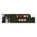 I Love My BMD bumper stickers
