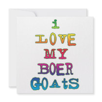 I Love My Boer Goats invitations by LiveSimply I Love My Boer Goats invitations