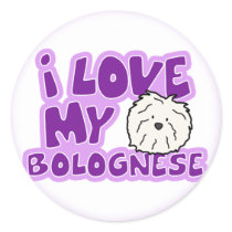 I Love My Bolognese Stickers by MenagerieMayhem I Love My Bolognese Stickers