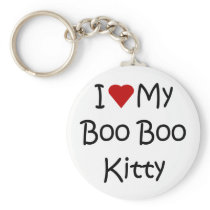 I Love My Boo Boo Kitty Key Chain