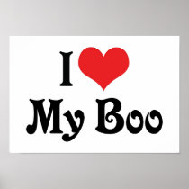 I Love My Boo Poster