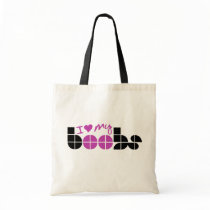 I Love my boobs Canvas Bag